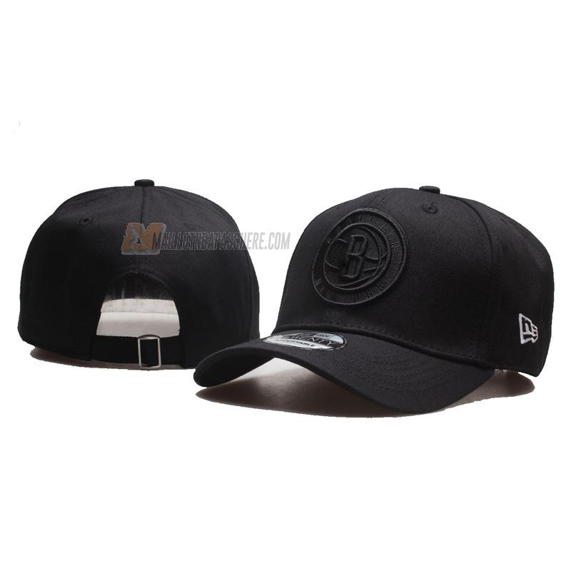 casquette de baseball brooklyn nets de noir lw1 2023