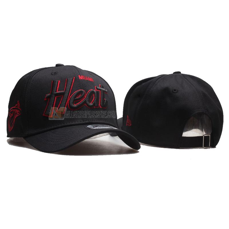 casquette de baseball miami heat de noir 2023