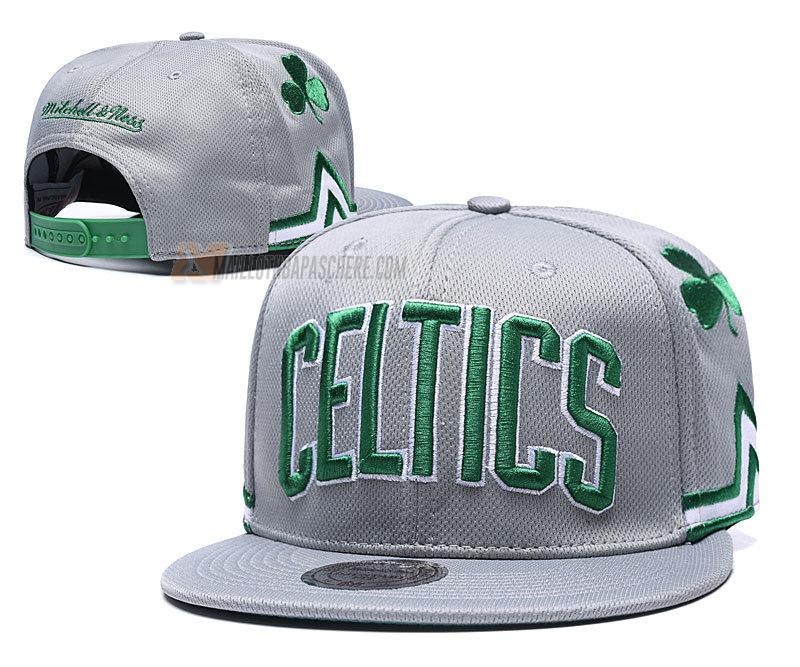 casquette hip hop boston celtics de gris cas3