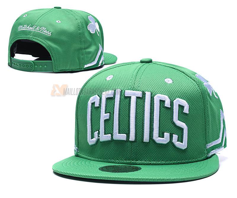 casquette hip hop boston celtics de vert cas2