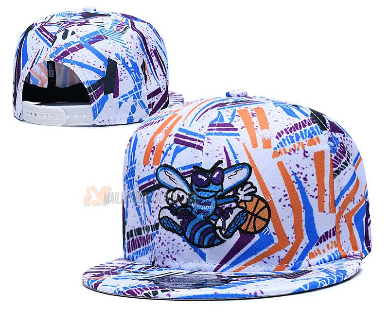 casquette hip hop charlotte hornets de blanc cas5