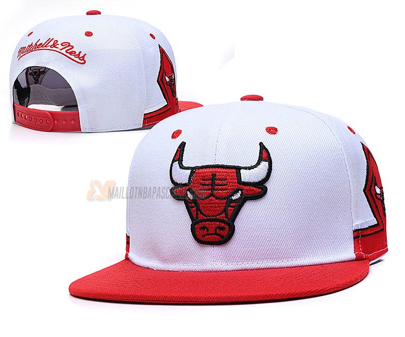 casquette hip hop chicago bulls de blanc cas16