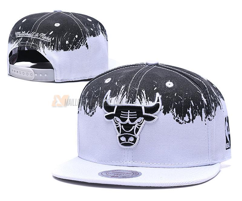 casquette hip hop chicago bulls de blanc cas31