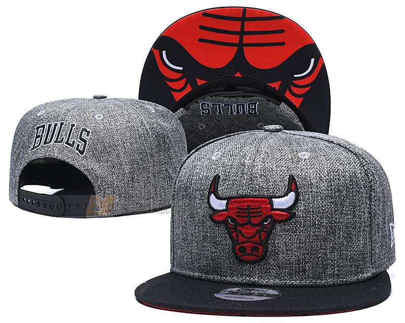 casquette hip hop chicago bulls de gris cas10