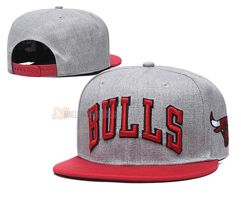 casquette hip hop chicago bulls de gris cas6