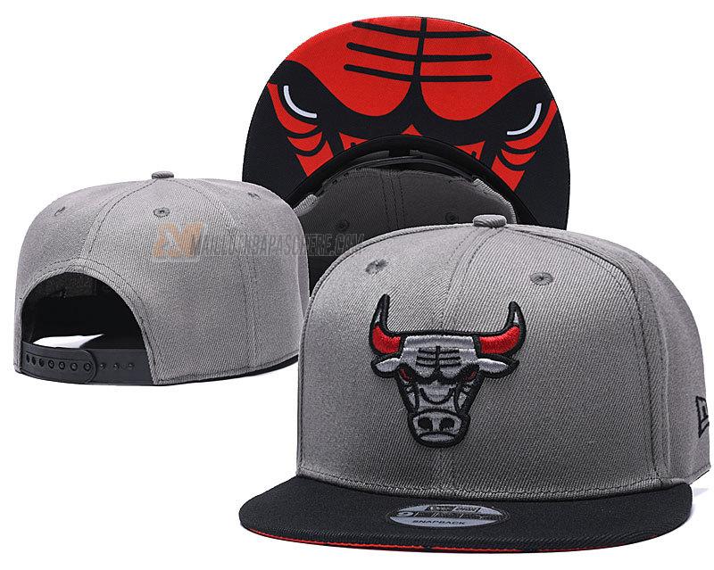 casquette hip hop chicago bulls de gris cas8