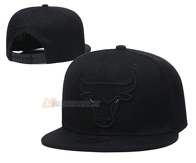 casquette hip hop chicago bulls de noir cas19