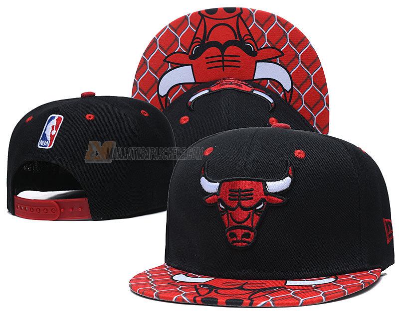 casquette hip hop chicago bulls de noir cas22