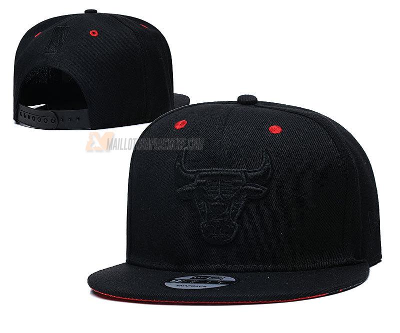 casquette hip hop chicago bulls de noir cas25