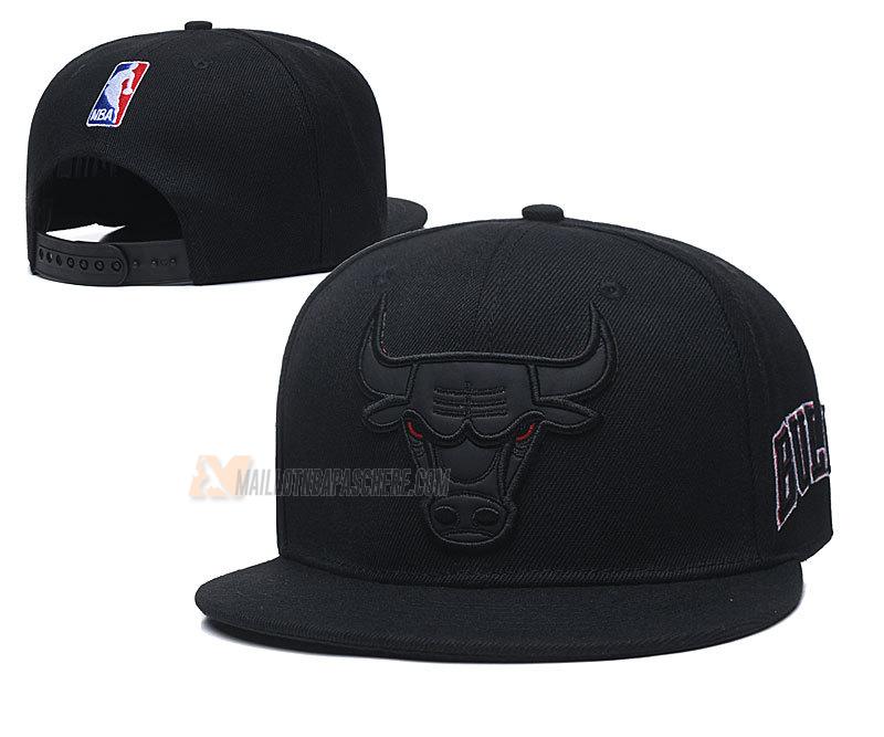 casquette hip hop chicago bulls de noir cas28