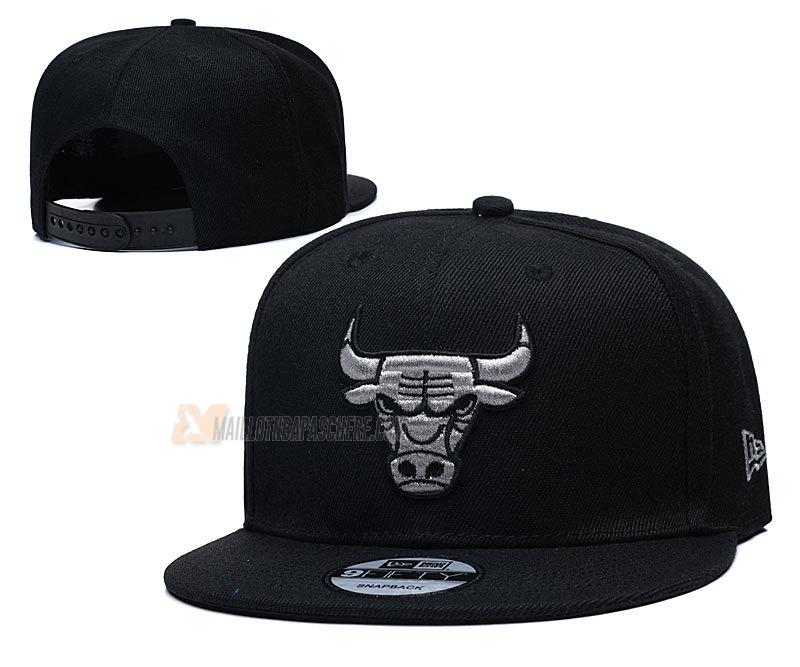 casquette hip hop chicago bulls de noir cas33