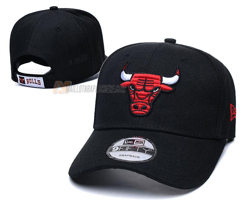 casquette hip hop chicago bulls de noir cas34