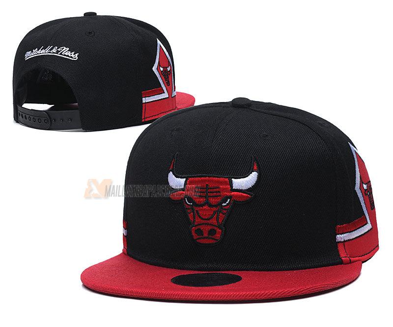 casquette hip hop chicago bulls de noir cas35