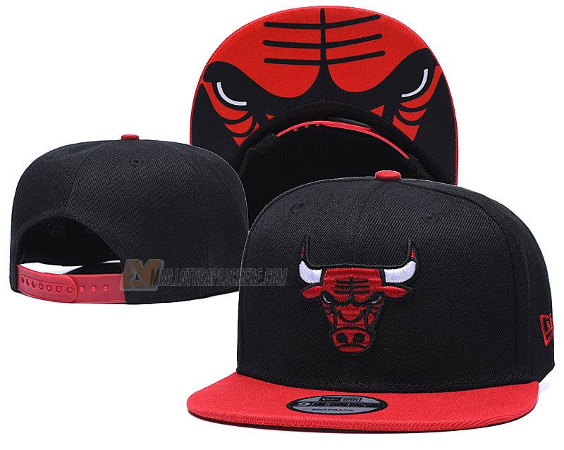 casquette hip hop chicago bulls de noir cas37