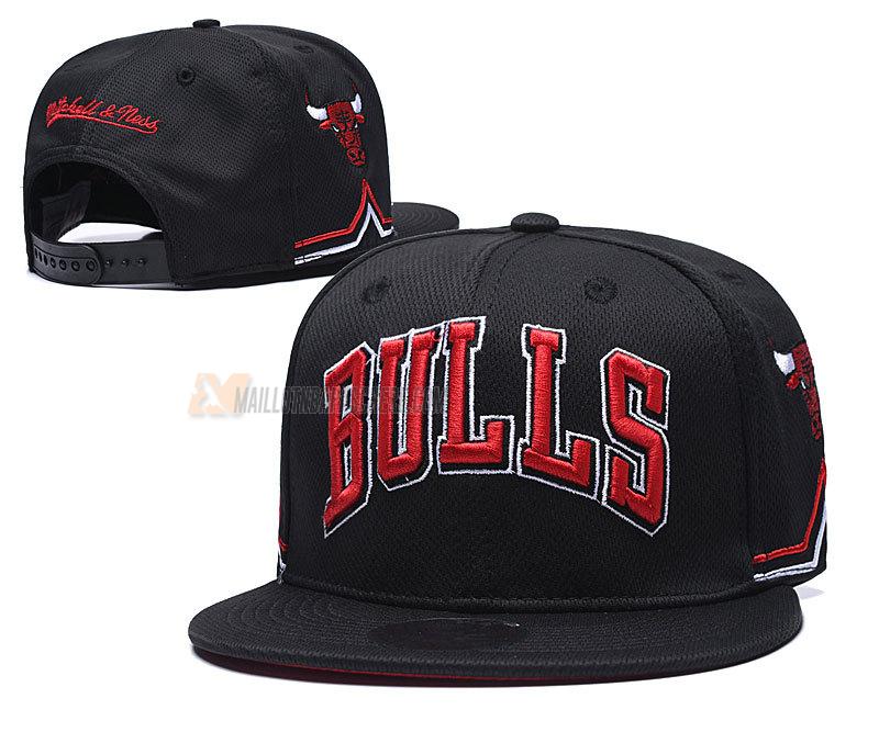 casquette hip hop chicago bulls de noir cas39