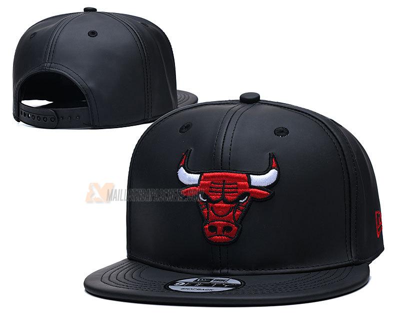 casquette hip hop chicago bulls de noir cas40