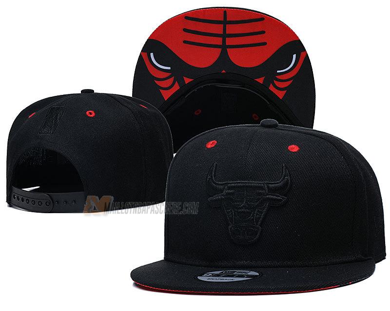 casquette hip hop chicago bulls de noir cas9