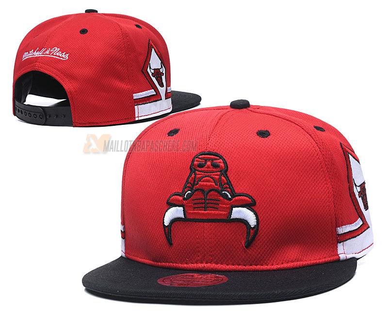 casquette hip hop chicago bulls de rouge cas18