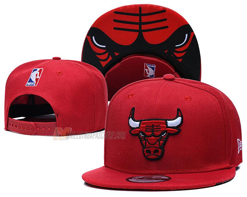 casquette hip hop chicago bulls de rouge cas20