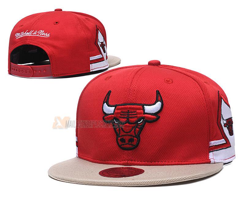 casquette hip hop chicago bulls de rouge cas24