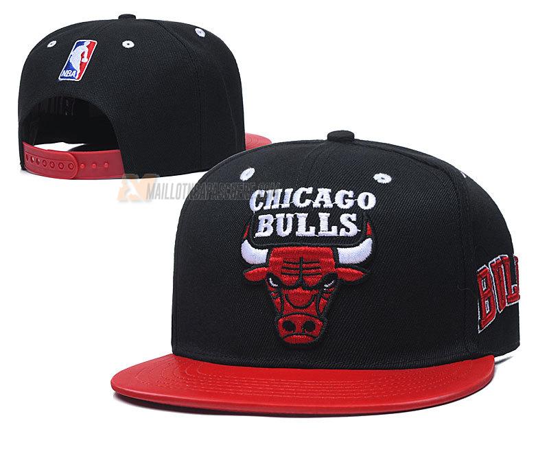 casquette hip hop chicago bulls de rouge noir cas12