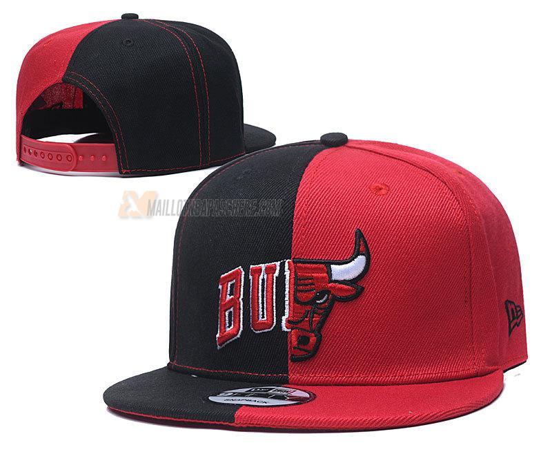 casquette hip hop chicago bulls de rouge noir cas17