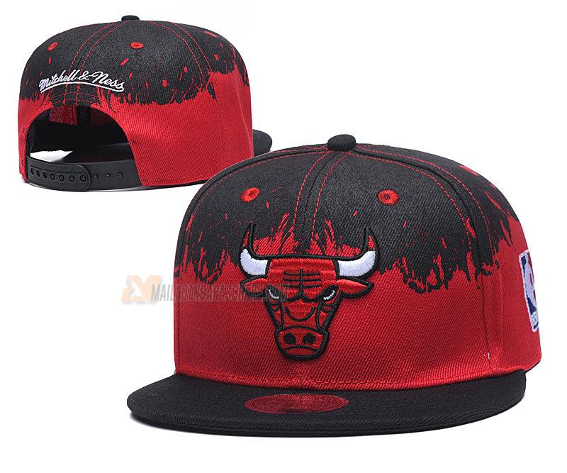 casquette hip hop chicago bulls de rouge noir cas23