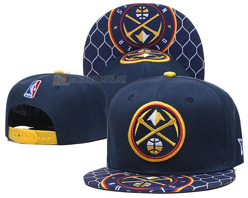 casquette hip hop denver nuggets de bleu cas128