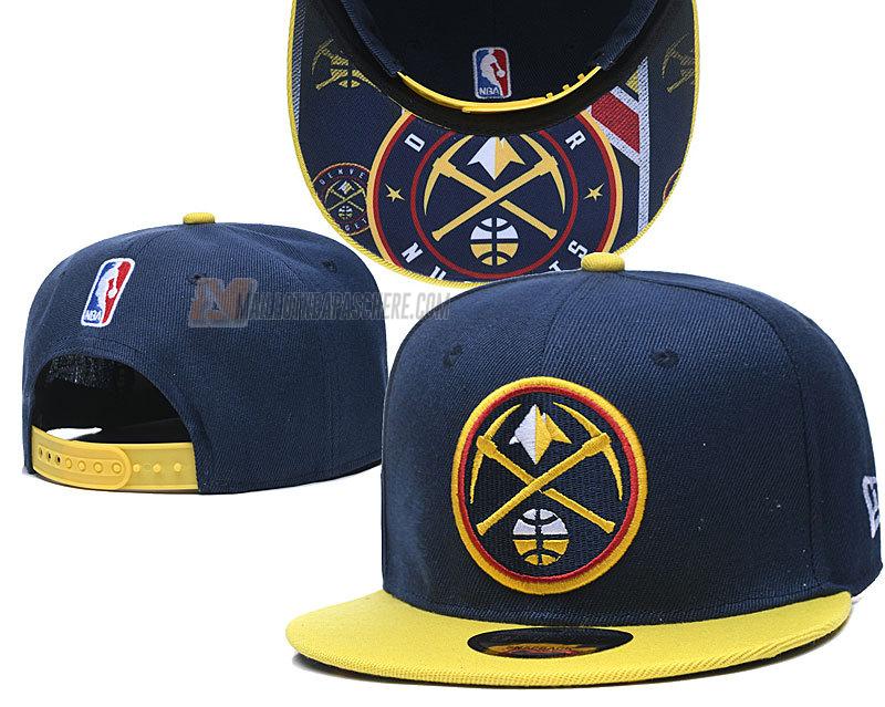 casquette hip hop denver nuggets de bleu cas130