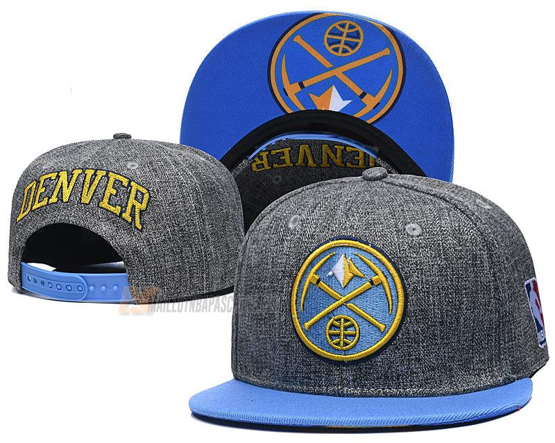 casquette hip hop denver nuggets de gris cas126