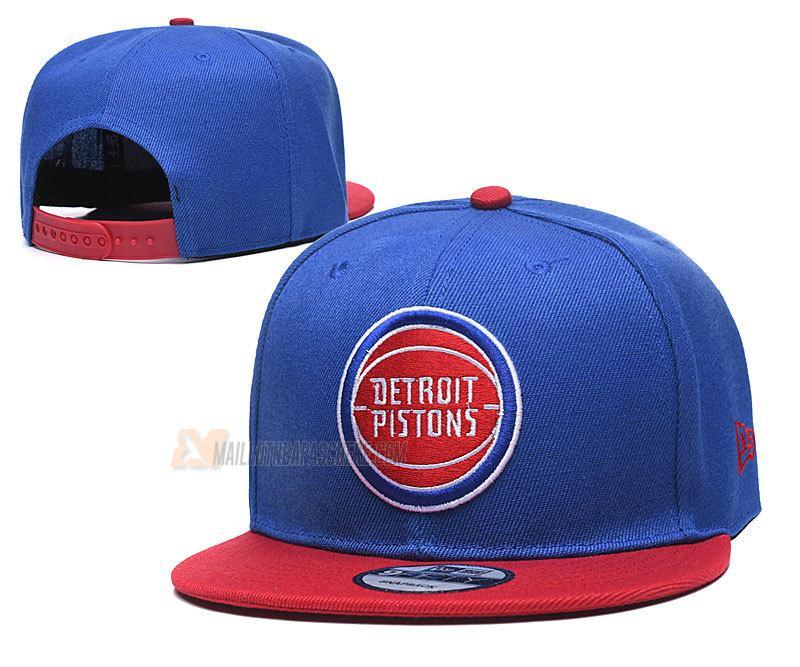 casquette hip hop detroit pistons de bleu cas121