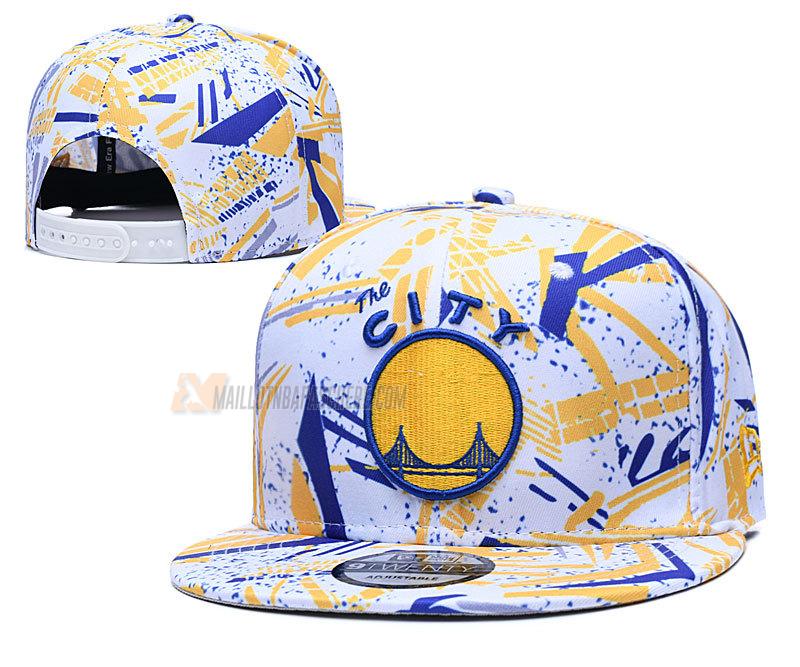 casquette hip hop golden state warriors de blanc cas45