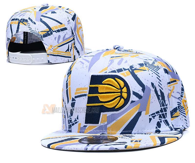 casquette hip hop indiana pacers de blanc cas50