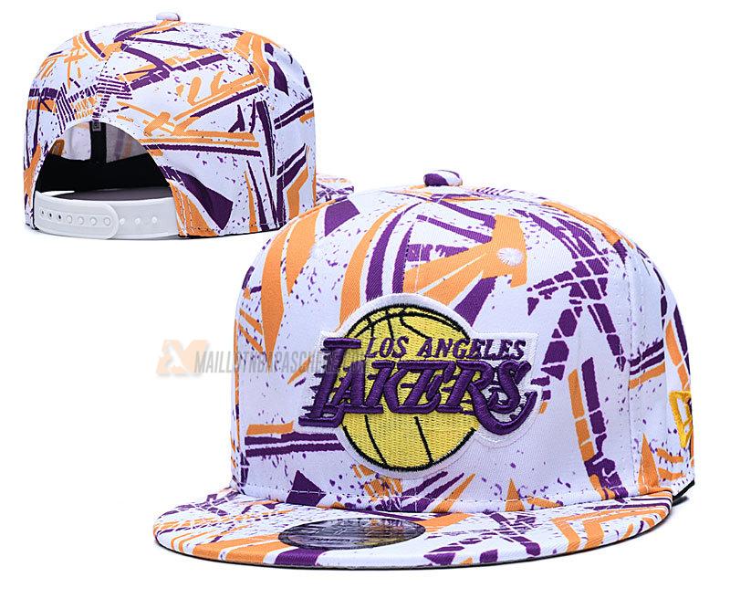 casquette hip hop los angeles lakers de blanc cas71