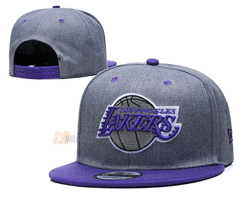 casquette hip hop los angeles lakers de gris cas55