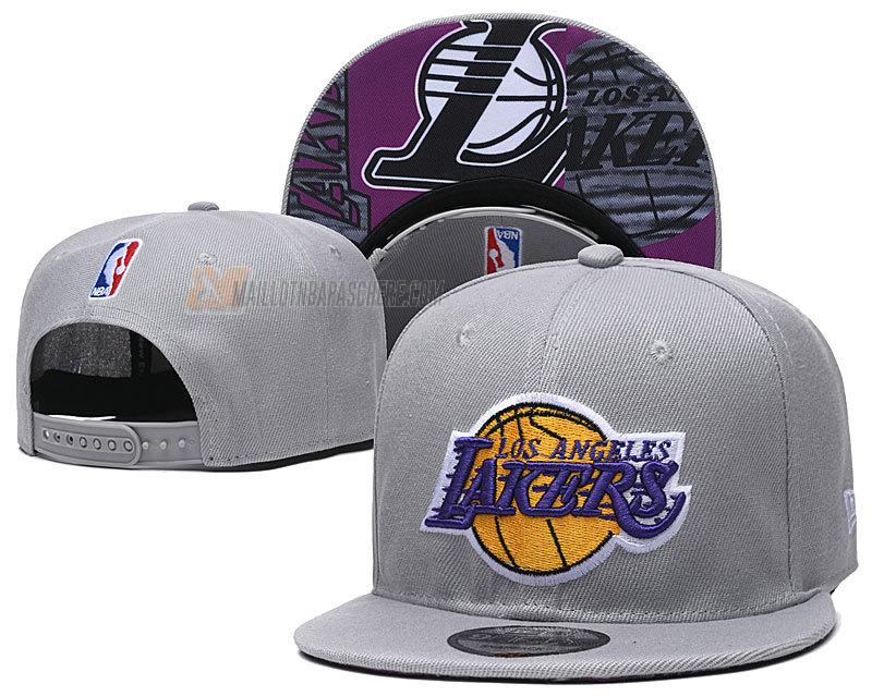 casquette hip hop los angeles lakers de gris cas57