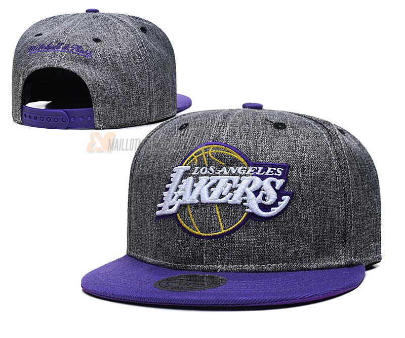 casquette hip hop los angeles lakers de gris cas61