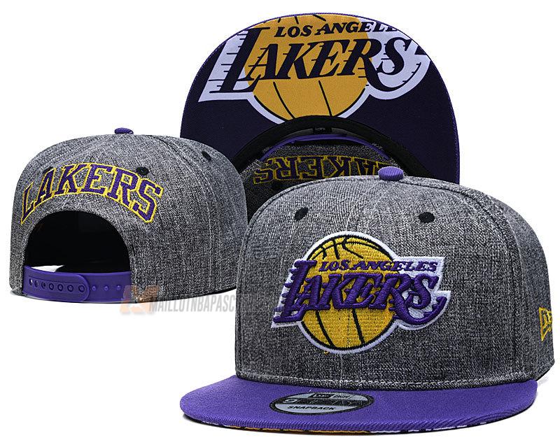 casquette hip hop los angeles lakers de gris cas68