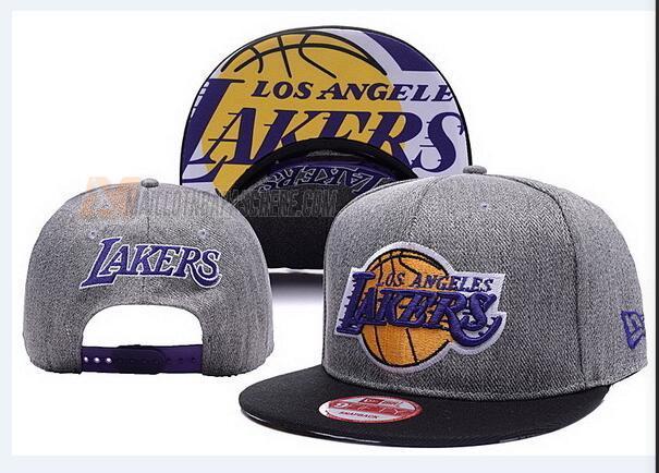 casquette hip hop los angeles lakers de gris cas80