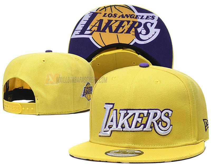 casquette hip hop los angeles lakers de jaune cas65