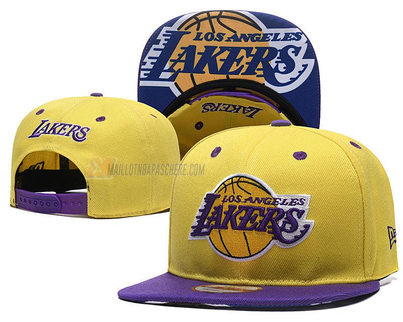 casquette hip hop los angeles lakers de jaune cas70