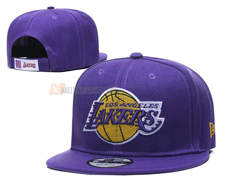 casquette hip hop los angeles lakers de mauve cas69