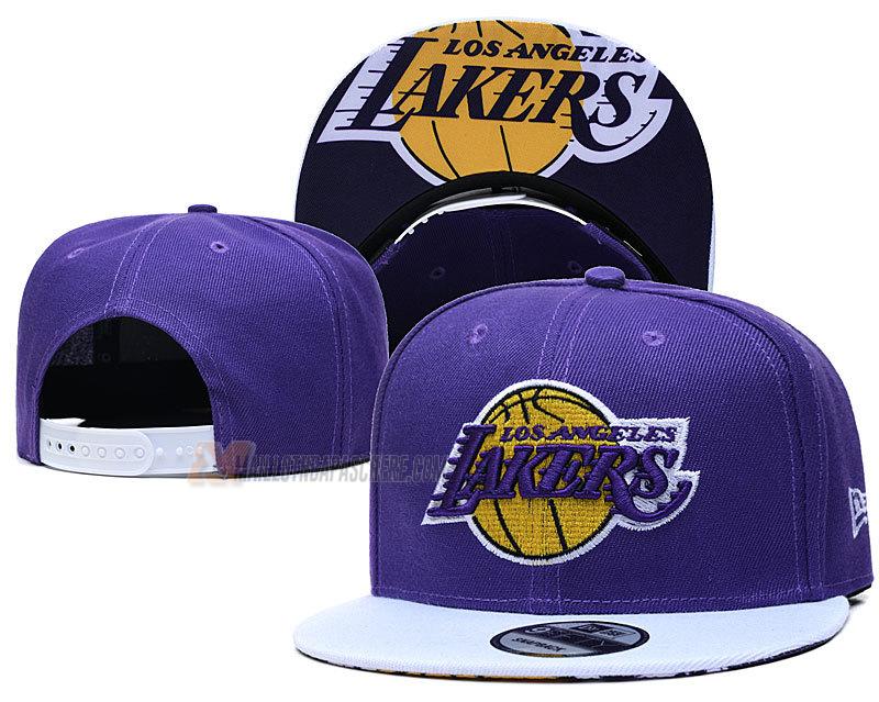 casquette hip hop los angeles lakers de mauve cas83