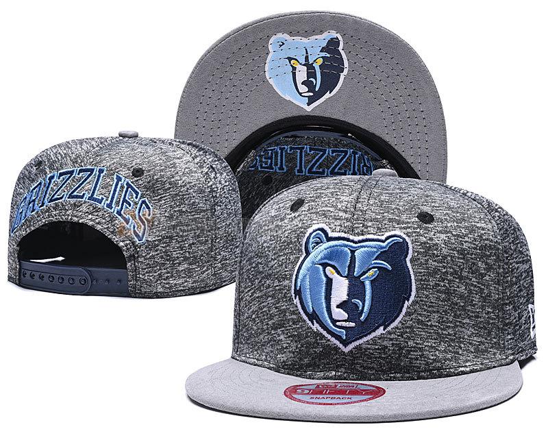 casquette hip hop memphis grizzlies de gris cas94