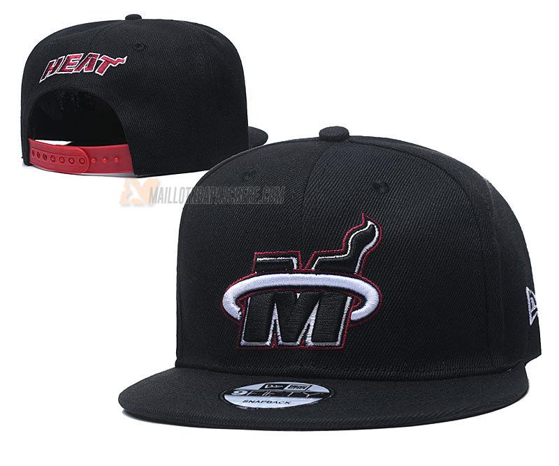 casquette hip hop miami heat de noir cas138