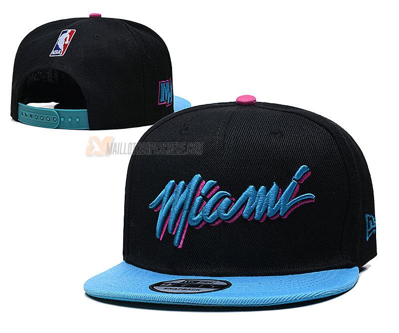 casquette hip hop miami heat de noir cas140