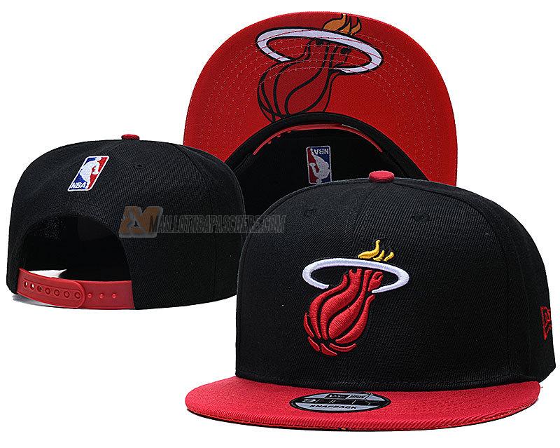 casquette hip hop miami heat de noir cas144