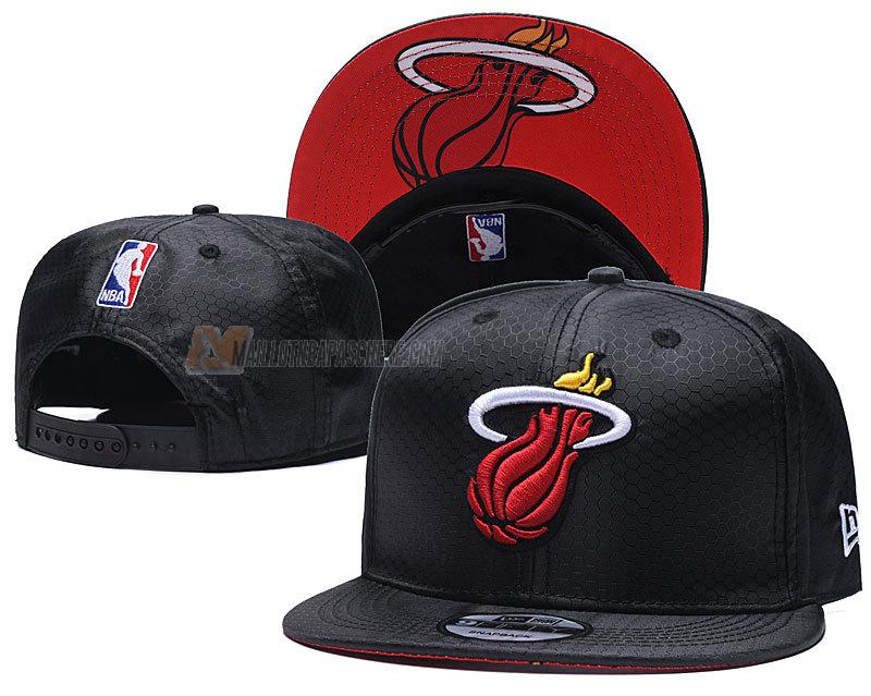 casquette hip hop miami heat de noir cas147