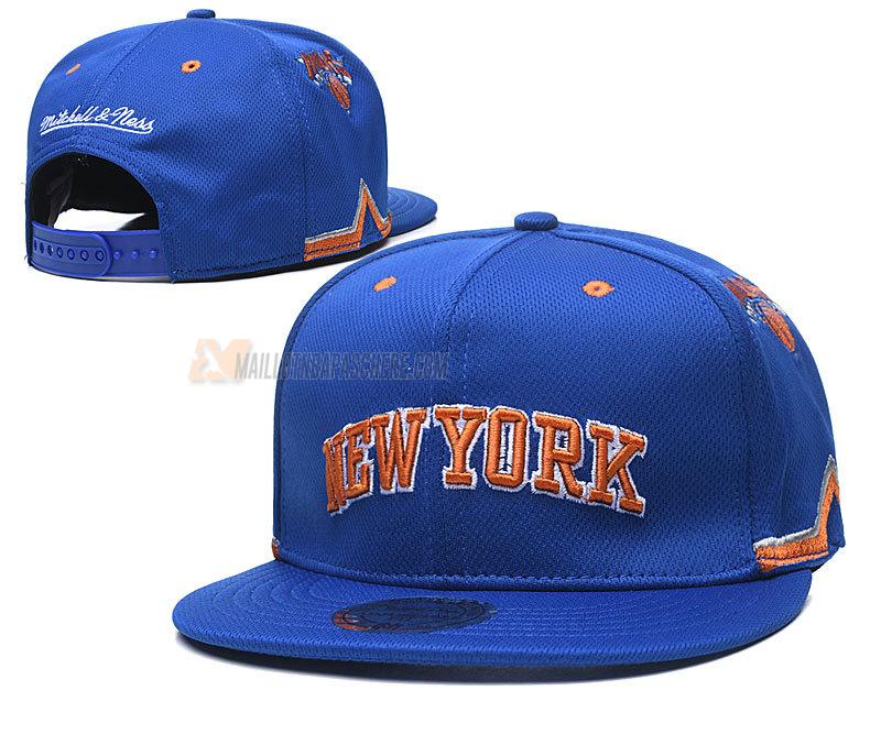 casquette hip hop new york knicks de bleu cas96