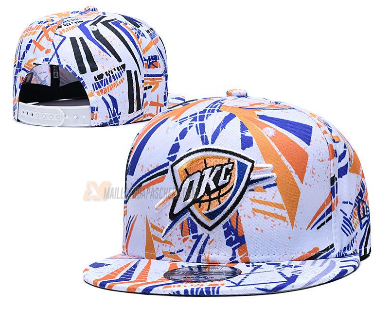 casquette hip hop oklahoma city thunder de blanc cas104